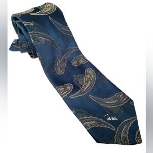 Elegant Navy Paisley Tie by John Weitz